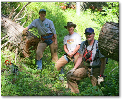 PBCH - One of the "big cuts" on Fly Creek Trail.